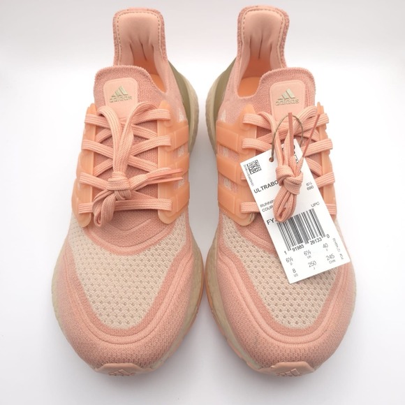 NWT Adidas Women's Size US 8 Sneakers ULTRABOOST 21 Running Pink FY3953 - Picture 5 of 10